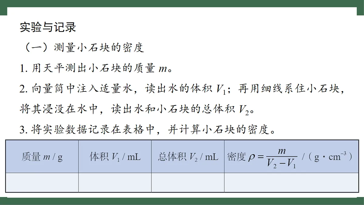 苏科版(2024)物理八年级下册 6.3 密度知识的应用 (课件)第7页