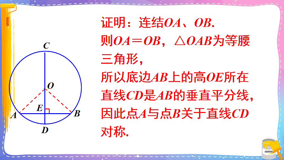 沪科版九年级数学下册课件《24.2 圆的基本性质 第2课时 垂径分弦》第6页