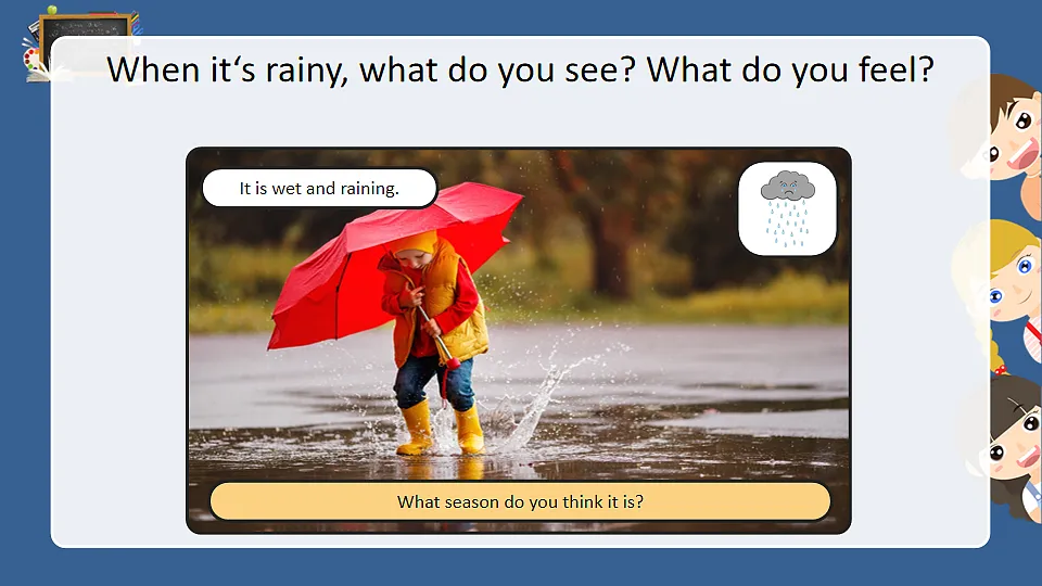 【课件】冀教版(三起)小学英语四年级下册Unit 2 Lesson 3 A Rainy Day第7页