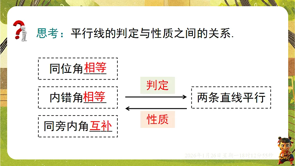 2.3平行线的性质(第二课时)(课件)--2025-2026学年北师大版(新教材)数学七年级下册第3页
