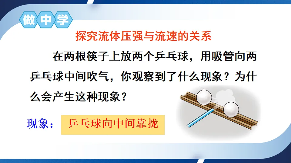 沪科版八年级物理全册课件《第八章 第四节 流体压强与流速的关系》第8页
