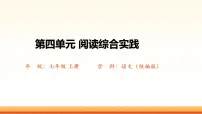初中语文人教部编版（2024）七年级下册（2024）第四单元阅读综合实践课堂教学课件ppt