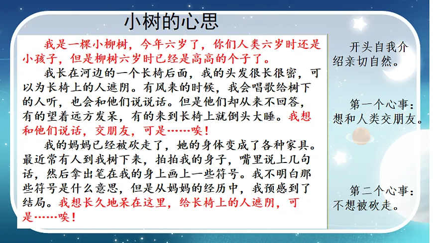 【核心素养】部编版小学语文三年级下册 语文园地五习作范文:小树的心思 课件第1页
