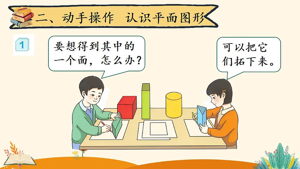 人教版小学数学一年级下册(2024)一 认识平面图形 课件第3页