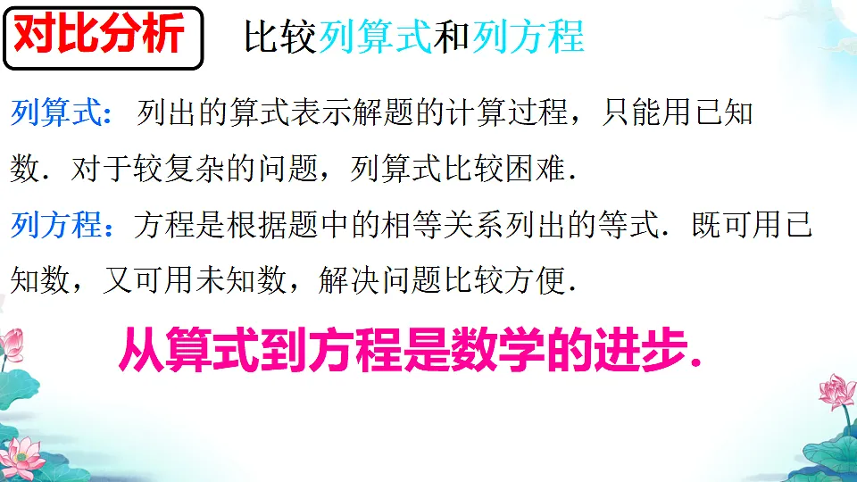 5.1 从实际问题到方程 课件 2025-2026学年华东师大版七年级数学下册第4页