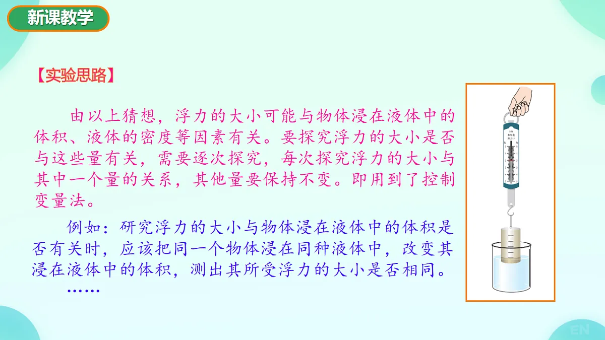 9.2 探究_浮力大小与哪些因素有关 课件视频-2024-2025学年沪科版物理八年级全一册第4页