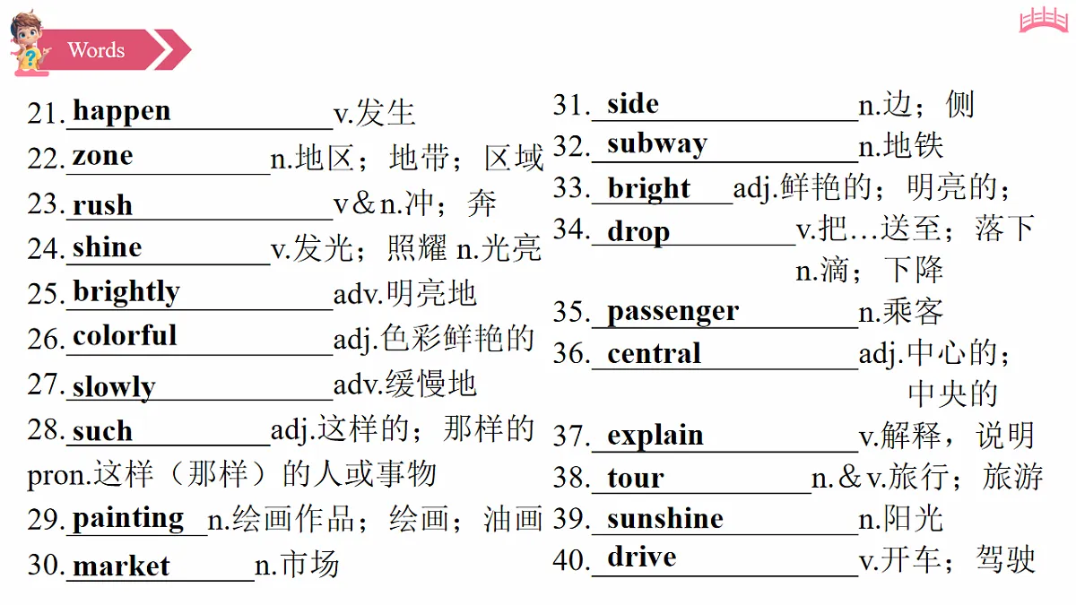 Unit 5 (单元复习课件) 初中英语人教版(2024)七年下册第5页