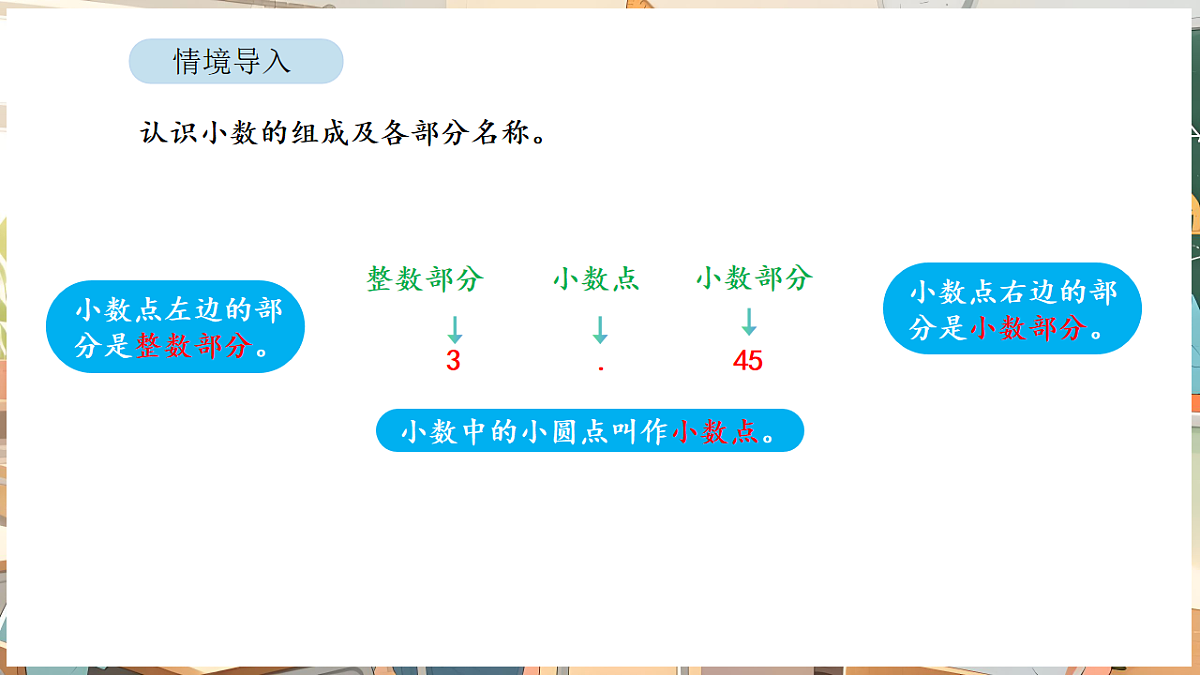 6.1 认识小数第4页