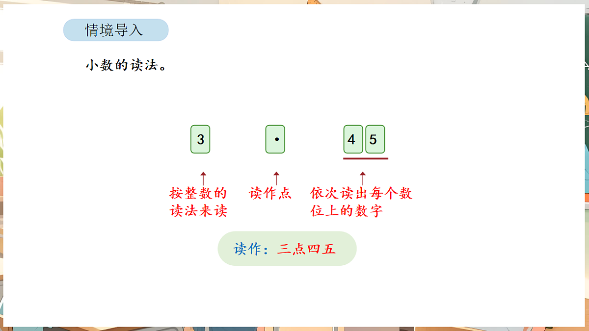 6.1 认识小数第5页