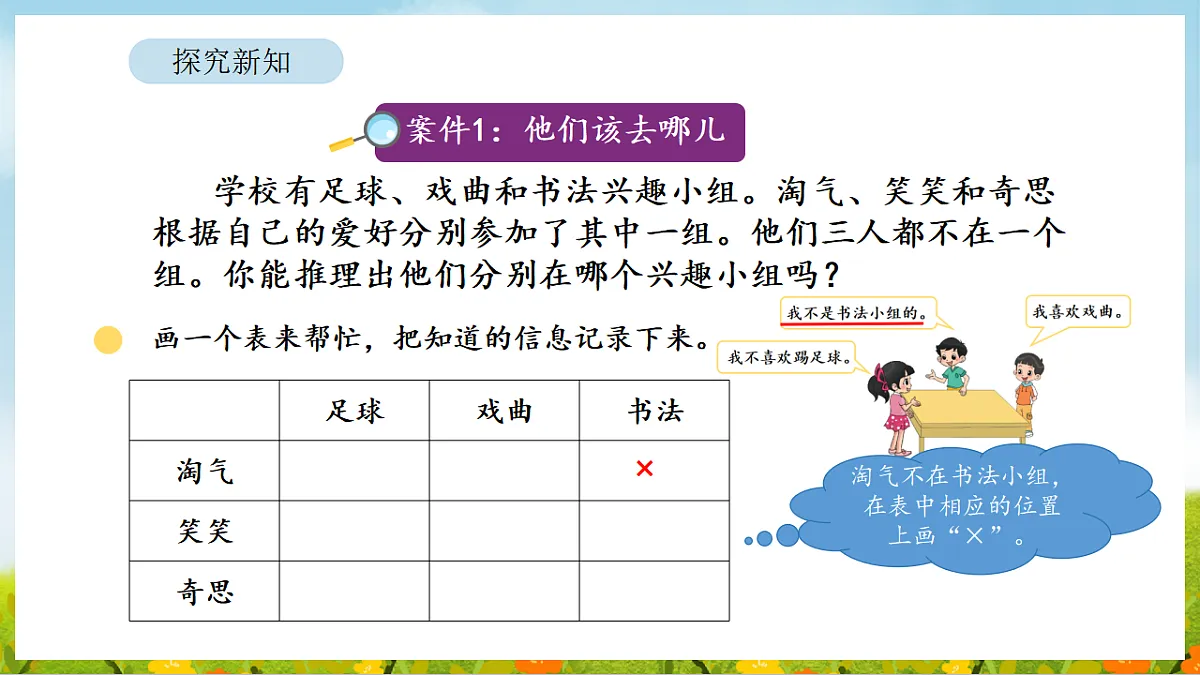 2026年北师大数学二年级下册 数学好玩 有趣的推理(课件)第7页