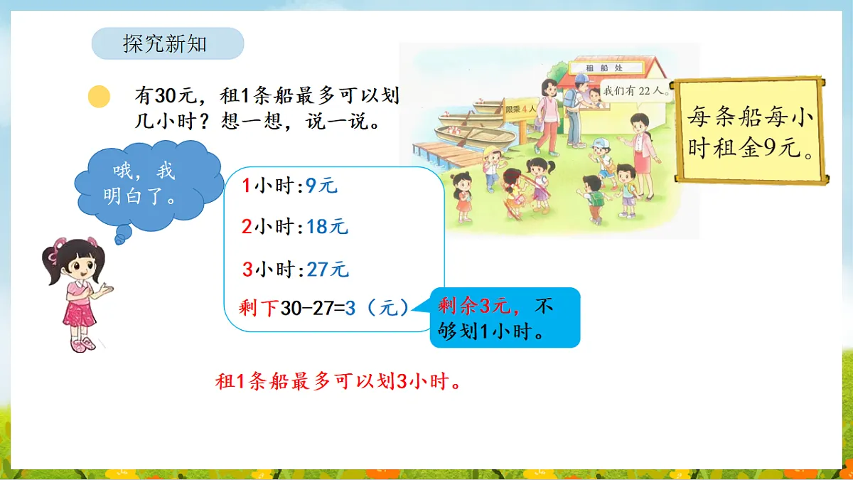 3.5 租船(2) 课件 北师大版数学二年级下册第8页