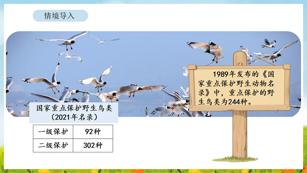 6.2 保护野生鸟类 课件 北师大版数学二年级下册第2页