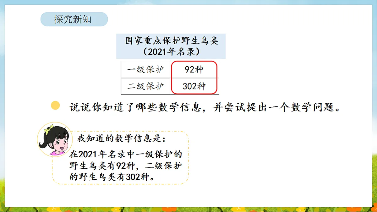 6.2 保护野生鸟类 课件 北师大版数学二年级下册第3页