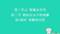 初中化学鲁教版(2024)九年级上册(2024)物质在水中的溶解习题ppt课件