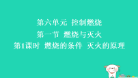 初中化学鲁教版（2024）九年级上册（2024）燃烧与灭火习题ppt课件