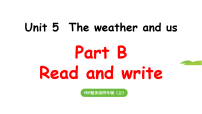 小学英语人教版PEP（2024）四年级上册（2024）Part B背景图课件ppt