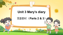 外研剑桥版六年级下册Unit 3 mary's diary多媒体教学课件ppt