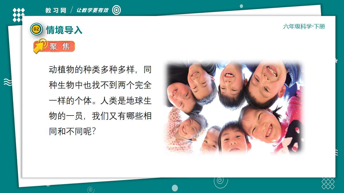 六年级下册科学2.5相貌各异的我们 教学ppt课件(共27张PPT)教科版(2017)第7页