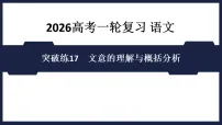 突破练17 文意的理解与概括分析- 课件 2026高考语文 一轮复习 (含答案解析)