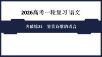突破练21　鉴赏诗歌的语言- 课件 2026高考语文 一轮复习 （含答案解析）