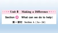 初中英语人教版(2024)八年级下册(2024)Section A作业ppt课件