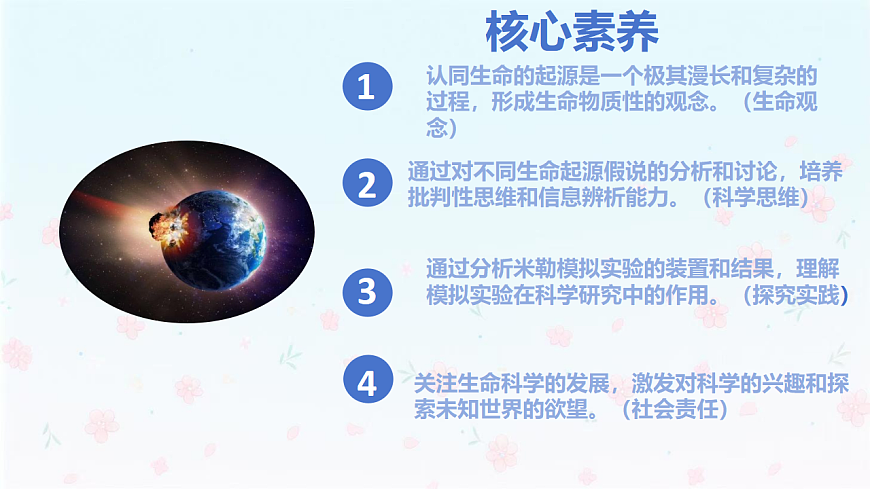 【核心生物】人教版初中生物八年级下册6.3.1《 地球上生命的起源》课件第2页