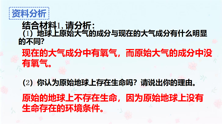 【核心生物】人教版初中生物八年级下册6.3.1《 地球上生命的起源》课件第6页