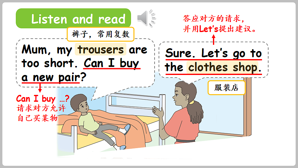 新人教四(下)Unit 4 Part A 第1课时 Let's talk&Read and role-play第5页