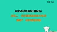 福建省2025中考历史选择题题型讲与练线索2选择题型解读与专练题型7材料型选择题课件