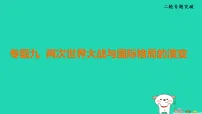 辽宁省2025中考历史专题九两次世界大战与国际格局的演变课件