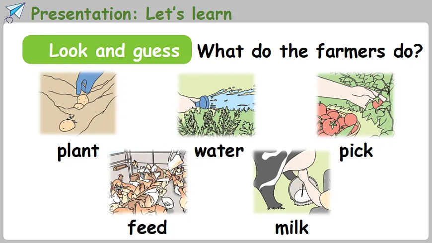 新人教四(下)Unit 6 Part A 第2课时 Let's learn&Listen and do第4页