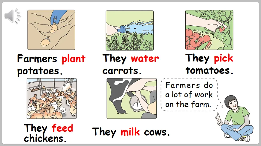 新人教四(下)Unit 6 Part A 第2课时 Let's learn&Listen and do第5页