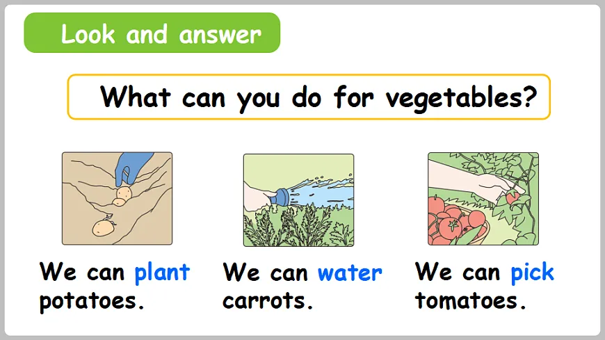 新人教四(下)Unit 6 Part A 第2课时 Let's learn&Listen and do第8页