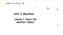 冀教版（三起）2024四年级下册（2024）Lesson 1 How's the weather today?教学演示ppt课件