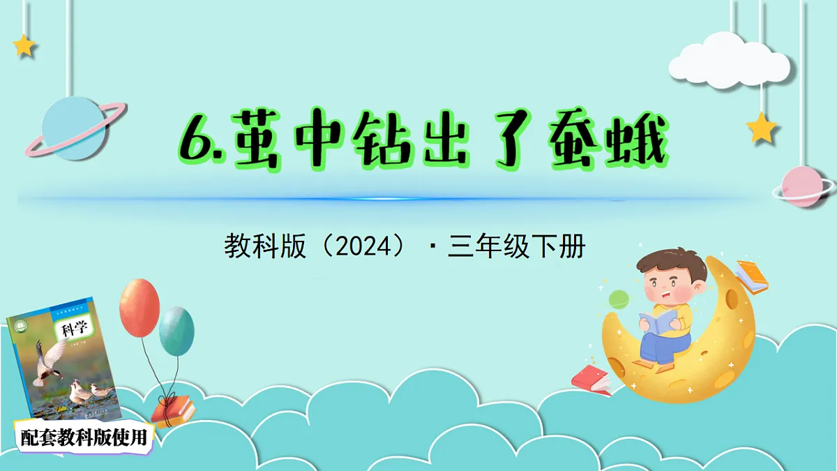 2.6茧中钻出了蚕蛾(教学课件)科学三年级下册(教科版2024)第2页