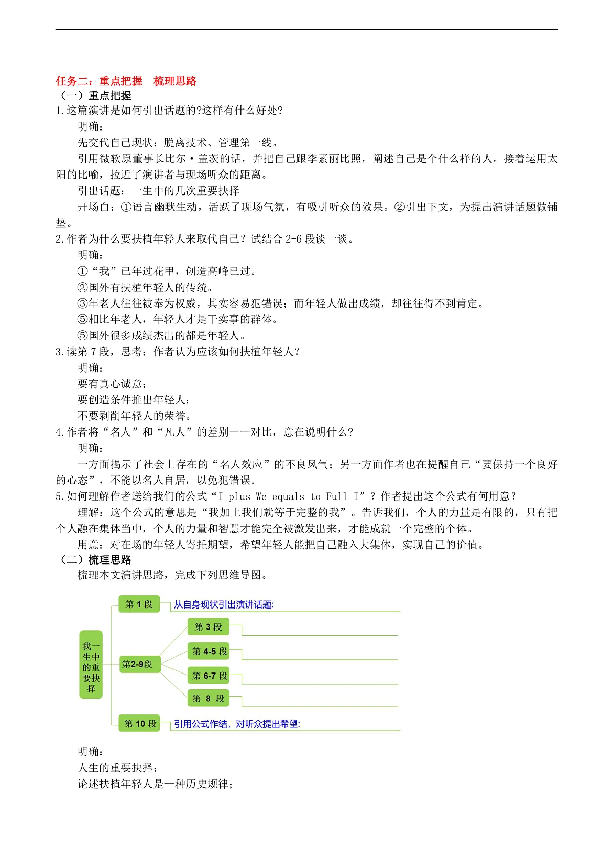 16《 我一生中的重要抉择》教学设计第3页