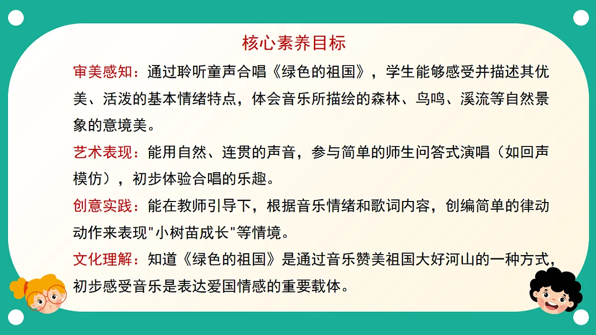 人音版小学音乐二年级下册第一单元《绿色的祖国》课件第2页