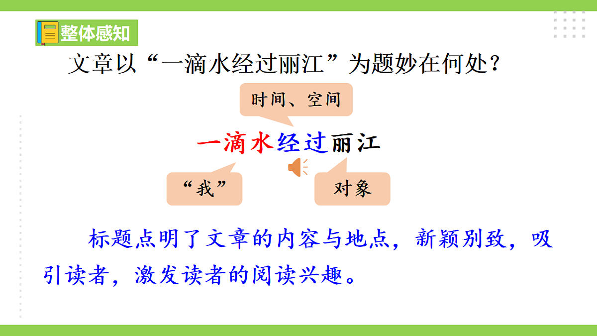 20《 一滴水经过丽江》【2022新课标】课件第7页