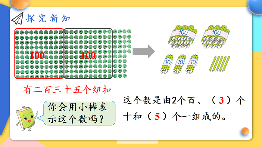 人教版小学数学二年级下册 第2课时《1000以内数的组成和读写》课件第5页