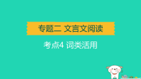 辽宁省2025中考语文第二部分文言文阅读专题二文言文阅读常考文言文字词常识归类考点四词类活用讲课件