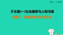 辽宁省2025中考英语主题阅读与写作主题二子主题一话题2和谐家庭与社区生活课件人教版(2024)(含答案)