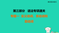辽宁省2025中考英语教材基础通关专题一实义动词系动词和助动词课件人教版（2024）（含答案）