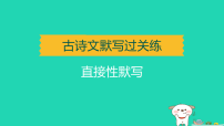 辽宁省2025中考语文基础过关练直接性默写练课件