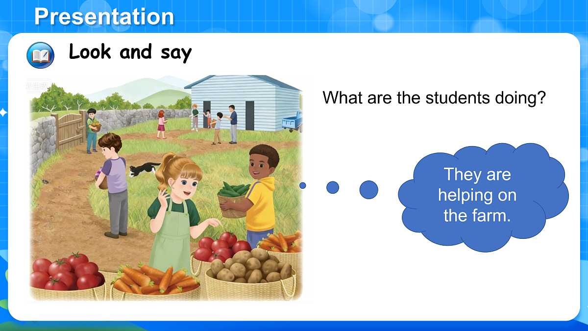 (新课标新教材)人教PEP四年级下册英语Unit 5 Farms and us B Let's learn & Listen and chant教学PPT第8页