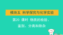 辽宁省2025中考化学第一篇基础梳理第20课时物质的检验鉴别分离和除杂课件人教版（2024）（含答案）