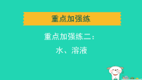 辽宁省2025中考化学题组测重点加强练二：水溶液课件人教版（2024）（含答案）