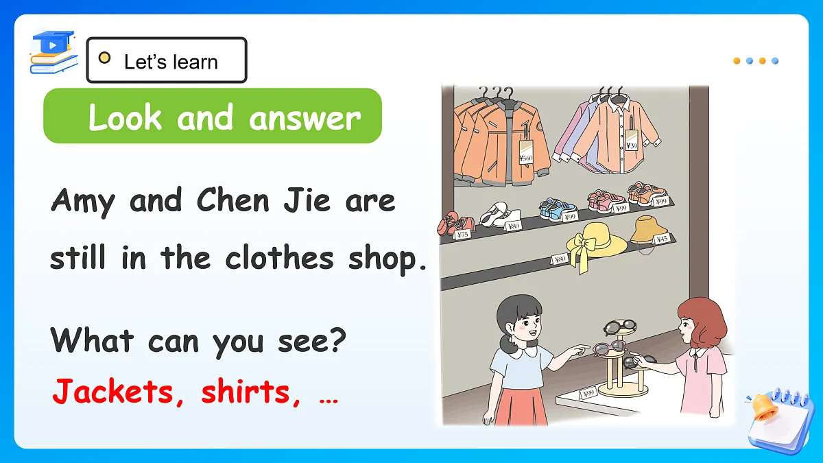 【任务型备课】PEP版英语四下-Unit 4 Part B Let's learn&Look and role-play(课件)第6页