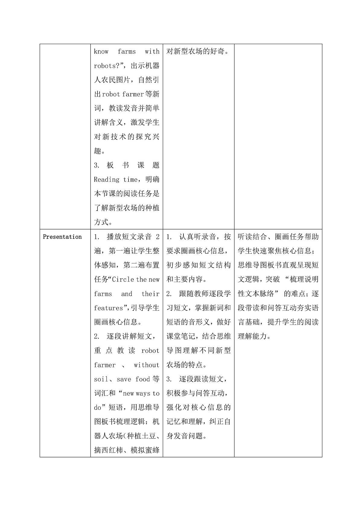 【任务型备课】PEP版英语四下-Unit6 Part C Reading time(教案)第3页