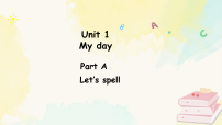 英语Unit 1 My day Part A集体备课ppt课件