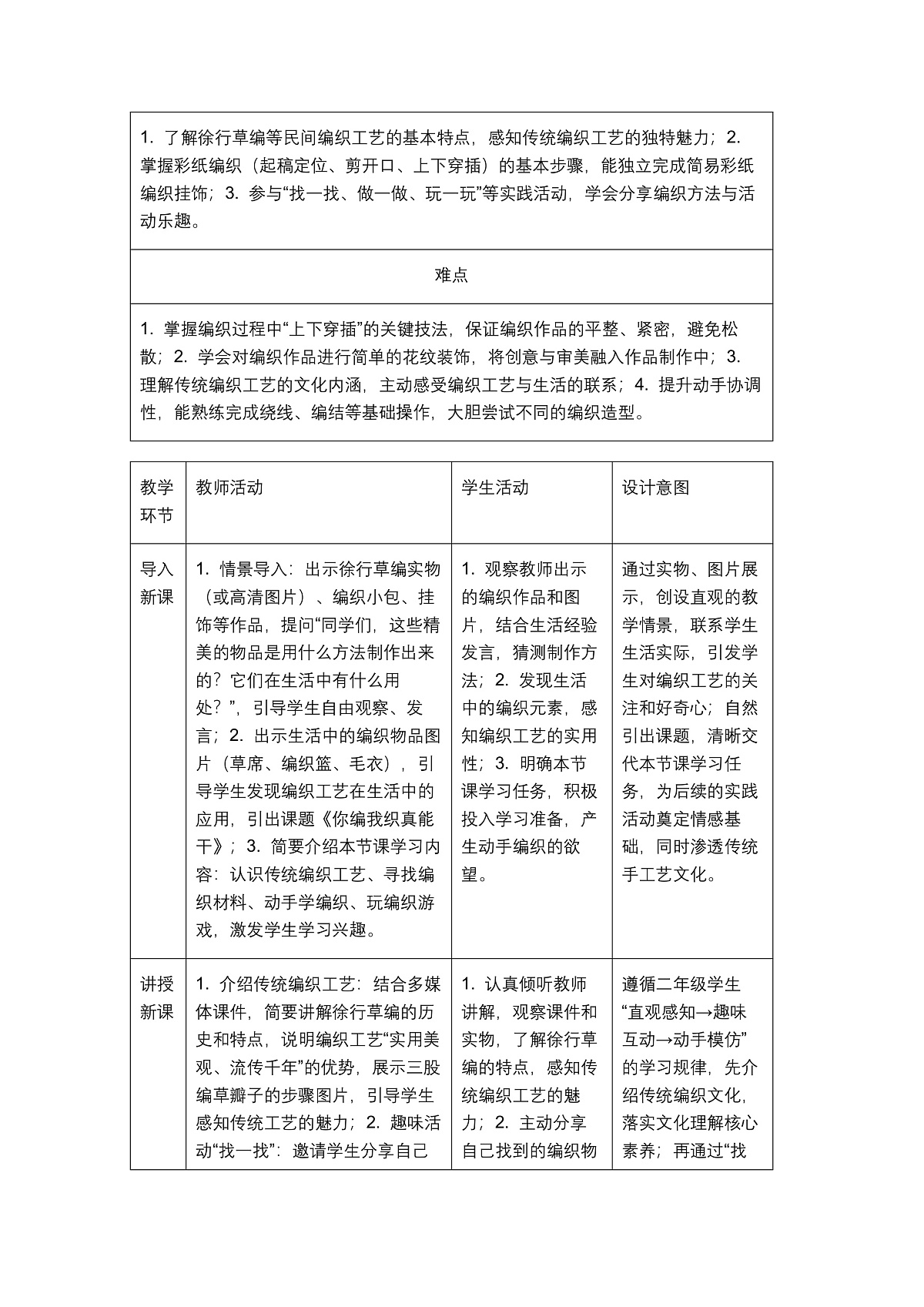 《你编我织真能干》教学设计第2页